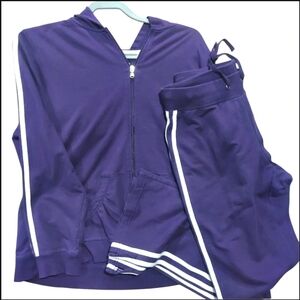 Purple Tracksuit Petite Size Hoodie Pants Set Petite M Pants Petite XL Hoodie